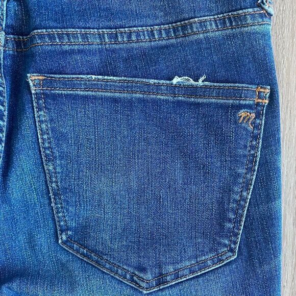 Madewell 10" High-Rise Skinny Jeans Drop-Hem Edition Button Fly Denim 26 - Picture 10 of 10